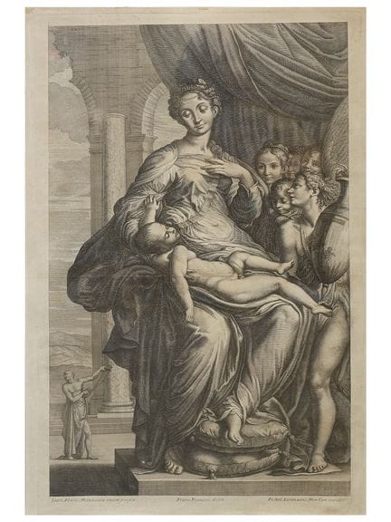 INCISIONE ITALIANA ISPIRATA AL PARMIGIANINO, “MADO