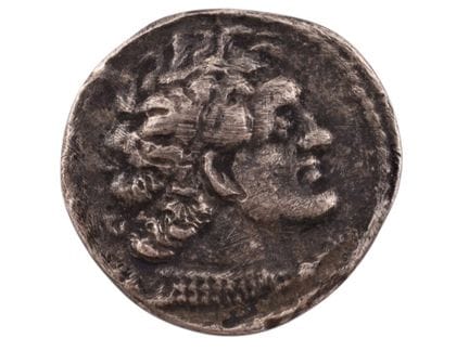 MONETA EGIZIANA DELL’EPOCA TOELEMAICA IN ARGENTO I