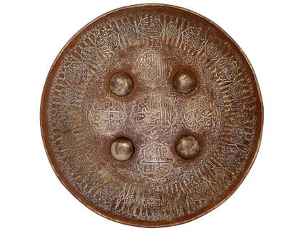 SCUDO “DHAL” IN ACCIAIO INDO-PERSIANO CON INTARSIO
