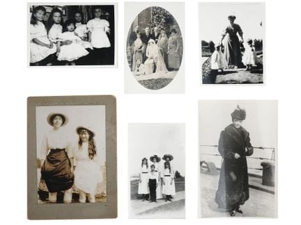 UNA COLLEZIONE DI 6 FOTOGRAFIE DELLA FAMIGLIA IMPE