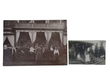 DUE FOTO RUSSE CHE RITRAGGONO I MEMBRI DELLA FAMIG