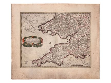 C. 1636 MAPPA DELL’INGHILTERRA, DELLA CORNOVAGLIA,