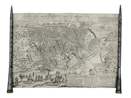 UNA VISTA DEL 1575 CIRCA DEL CAIRO E DELLE PIRAMID