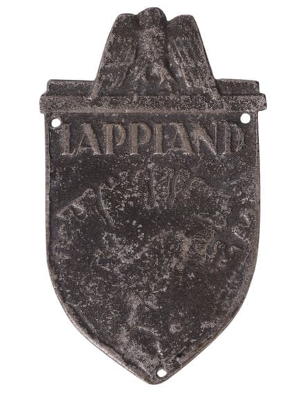 SCUDETTO DELLA CAMPAGNA TEDESCA IN LAPPONIA DURANT