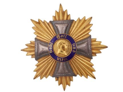 GRANDE CROCE CON STELLA DA PETTO DELL’ORDINE REALE
