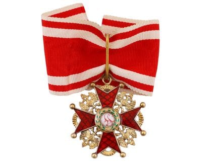 ORDINE DI SAN STANISLAO, 3ª CLASSE, IN ARGENTO DOR