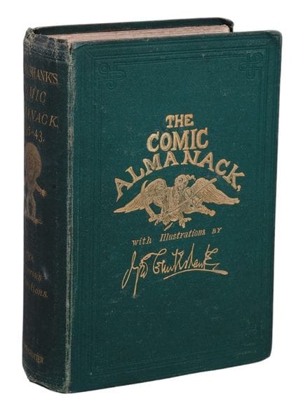 1872 GEORGE CRUIKSHANKS COMIC-ALMANACH FÜR DIE JAH