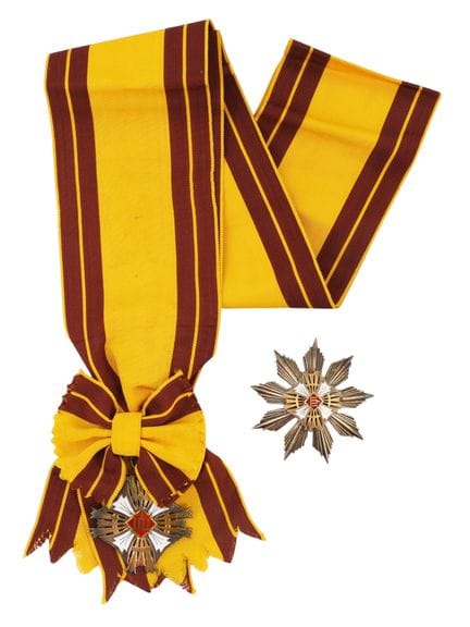A LITHUANIAN ORDER OF GRAND DUKE GEDIMINAS GRAND C
