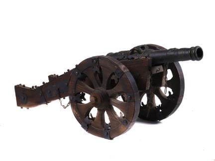 MODELLINO IN MINIATURA DI UN CANNONE MEDIEVALE SPA