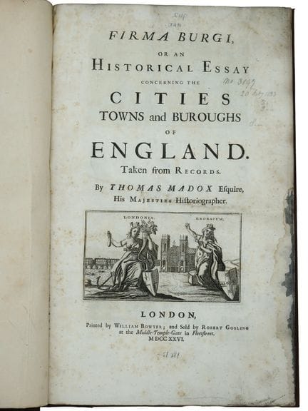 1726 FIRMA BURGI, STÄDTE, DÖRFER UND GEMEINDEN ENG
