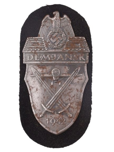 A GERMAN DEMJANSK CAMPAIGN SHIELD, WORLD WAR II

D