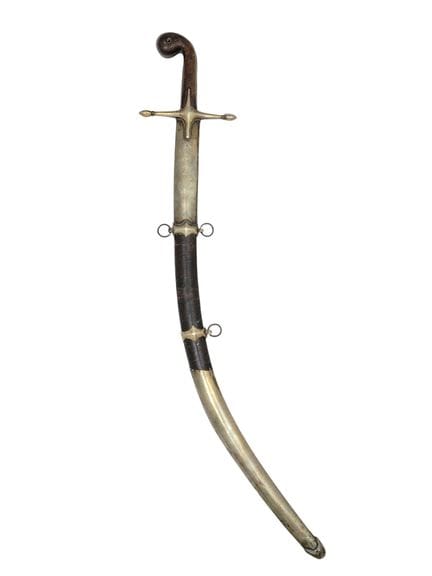 SPADA SHAMSHIR OTTOMANA (TURCA) CON MONTATURA IN O