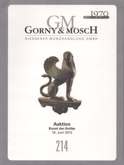 Gorny &amp; Mosch 2013. Asta 214, Arte antica
 
Go