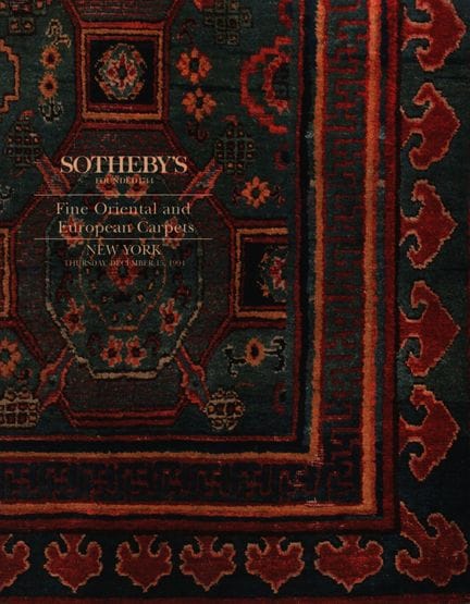 Sotheby's 1994, Fine Oriental and European Carpets