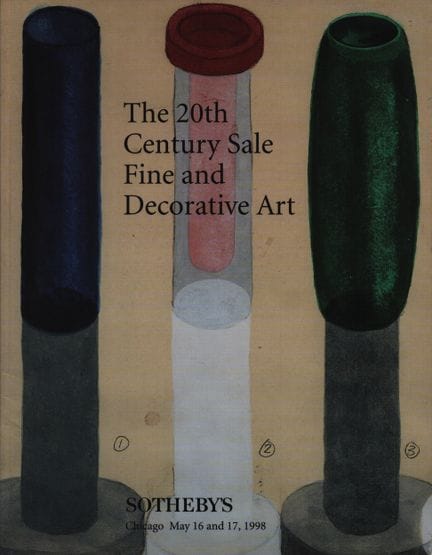 Sotheby's 1998, The 20th Century Sale 
 
Fine and 