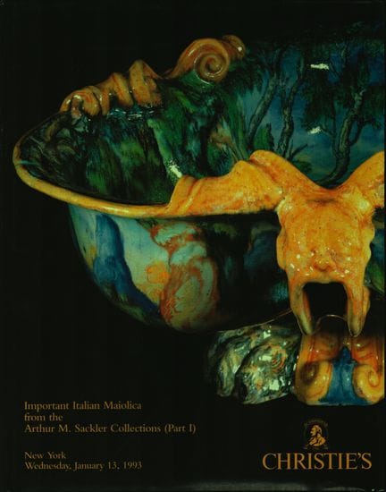 Christie's 1993, Important Italian Majolica
 
From