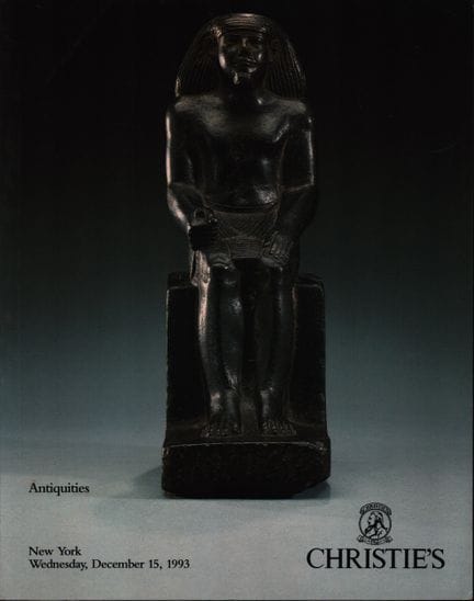 Christie's 1993, Antiquities
 
Christie's, New Yor