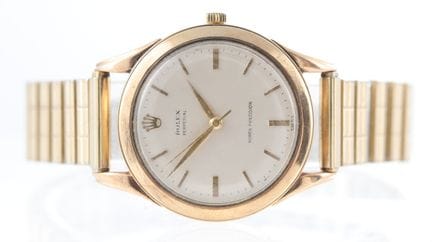 Vintage Rolex Perpetual Super Precision aus 9-Kara