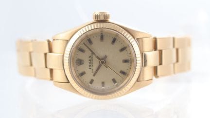 Rolex Oyster Perpetual para mujer, oro amarillo de
