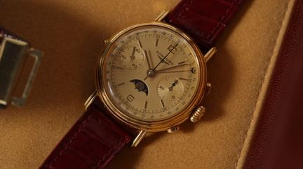 Cronógrafo Longines de oro amarillo de 18 quilates