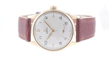 Reloj de vestir Omega vintage de oro de 9 quilates