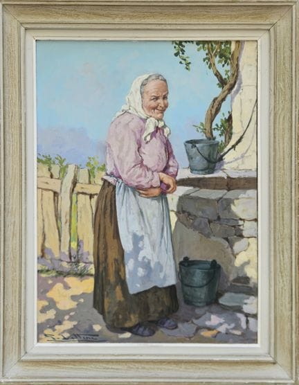 Giulio VITTINI (1888-1968)
Contadina
Olio su isore