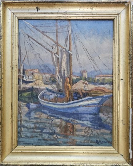 ARNAUD (XX secolo)
Barca a vela a riposo
Olio su t