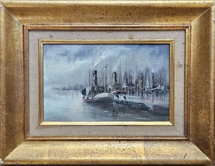 S. LUCCA (XX secolo)
Barche nel porto - 1981
Acril