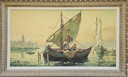 Joseph HURARD (1887-1956)
Martigues
Olio su tavola