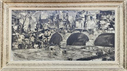 Scuola francese, XX secolo
Parigi - 1973
Olio su t