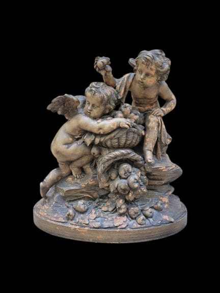 G. CHOLIN (19th century)
Playing Cupids
Terracotta