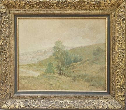 Scuola francese, XIX-XX secolo
Paesaggio con pasto