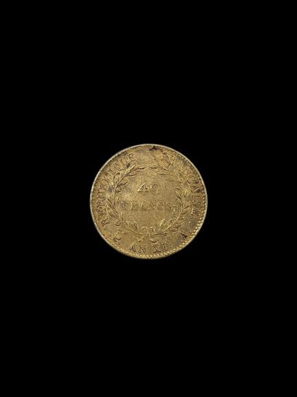 France 40 Franc Gold Coin, Year IX, Bonaparte, Fir