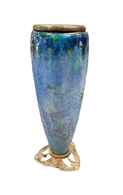 Paul BONNAUD (1873–1953)
Blue-glazed vase with a b