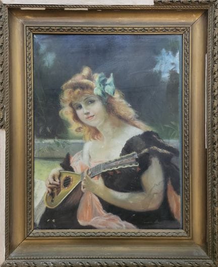Louise AVERL (XX secolo)
Donna con il mandolino
Di