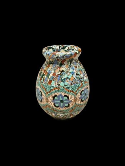 VALLAURIS
Mixed-clay vase
H. 16 cm