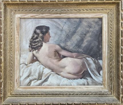 S. ROBIN (XX secolo)
Nudo femminile di schiena
Pas
