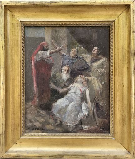 C. BRUN (XIX-XX secolo)
Il sacrificio
Olio su tela