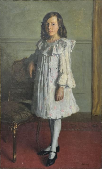 SCHARF (XIX-XX secolo)
Ritratto di fanciulla
Olio 