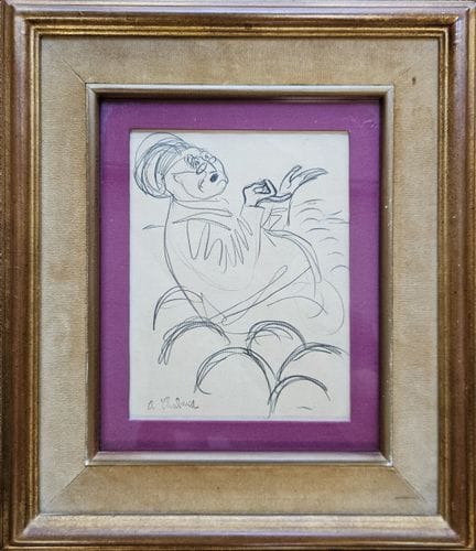 Auguste CHABAUD (1882-1955)
Le juge
Dessin au cray