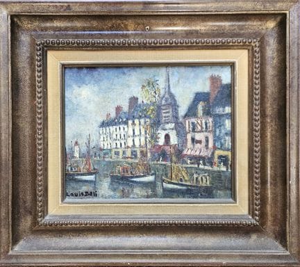 Louis DALI (1905-2001)
Il porto di Honfleur
Olio s