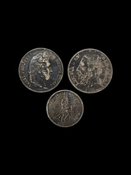 Set consisting of two 5-franc silver coins from 18