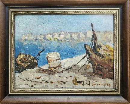 Noël CANEPA (nato nel 1935)
Barca a riposo
Olio su