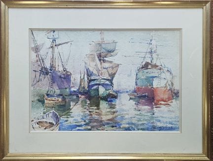 Gilbert GALLAND (1870-1956)
Porto di Marsiglia - 1