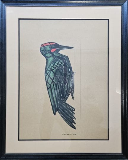 André MARGAT (1903–1999)
Green Magpie 
Gouache and