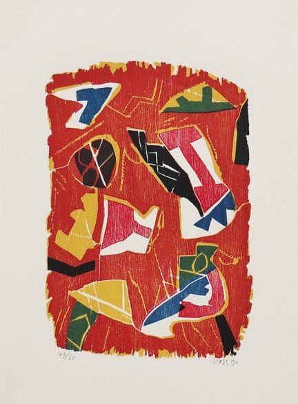 Jan Voss* ( born 1936 in Hamburg )
Abstract forms,