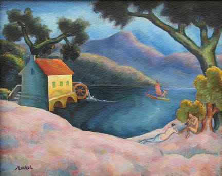 Georg Merkel* (Lviv 1881 - 1976 Vienna)
Idyll

oil