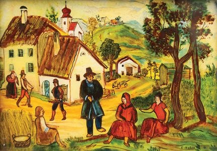 Ernst Huber* (Wien 1895 - 1960 Wien)
Rastende Baue