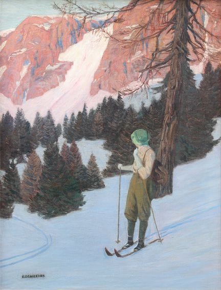 Emmerich Schaffran* (Wien 1883 - 1962 Wien)
Skifah