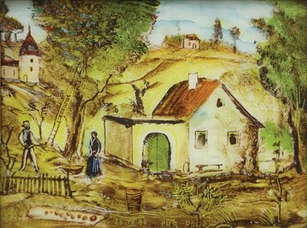 Ernst Huber* (Wien 1895 - 1960 Wien)
Bei der Obste